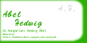 abel hedwig business card